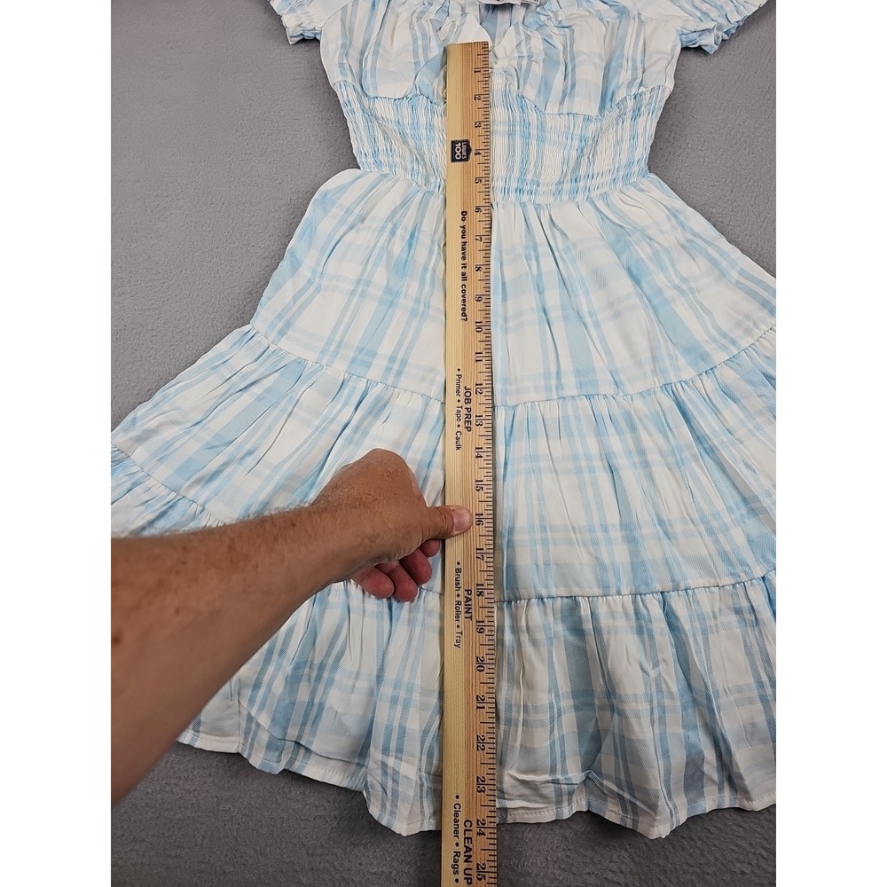Princess Polly Peasant Mini Dress Size 0 Milkmaid Cottagecore Coquette Babydoll - Picture 8 of 9